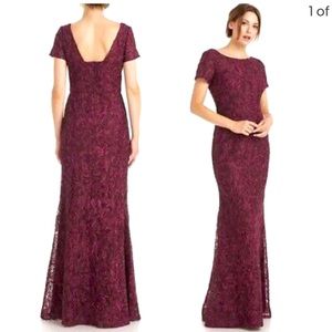 JS Collections Jolene Boat Neck Soutache Gown Size 8